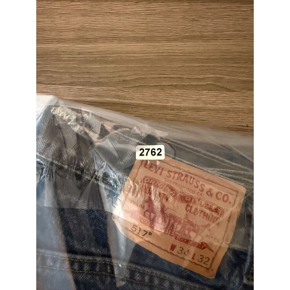 Levi's 517 Bootcut Blue Denim Jeans Men's 34X32 (33X31) Cowboy Western - Picture 13 of 13